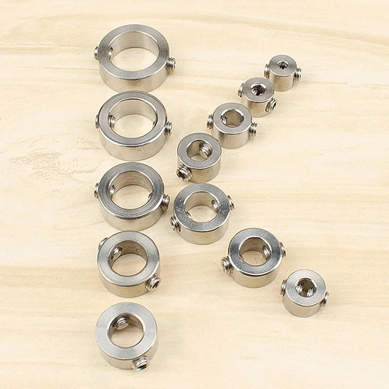 12Pcs 3-16mm Drill Depth Stop Collar Ring Positioner Drill Bit Spacing Ring Locator Stainless Steel Tools