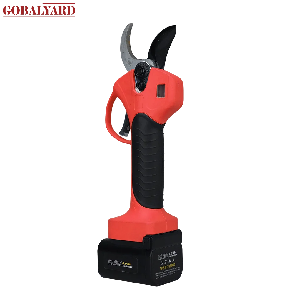 HANGTALK 420w Electric Pruner Shears Garden Scissors 15MM 32MM 2 Cutting Size Garden Tools Pruning Shears Battery