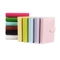 Hot Sales A6 Leather Notebook in Pink/Yellow/Purple/Blue Personal Size Planner Loose-Leaf Binding Gift Diary Binder Carry Size