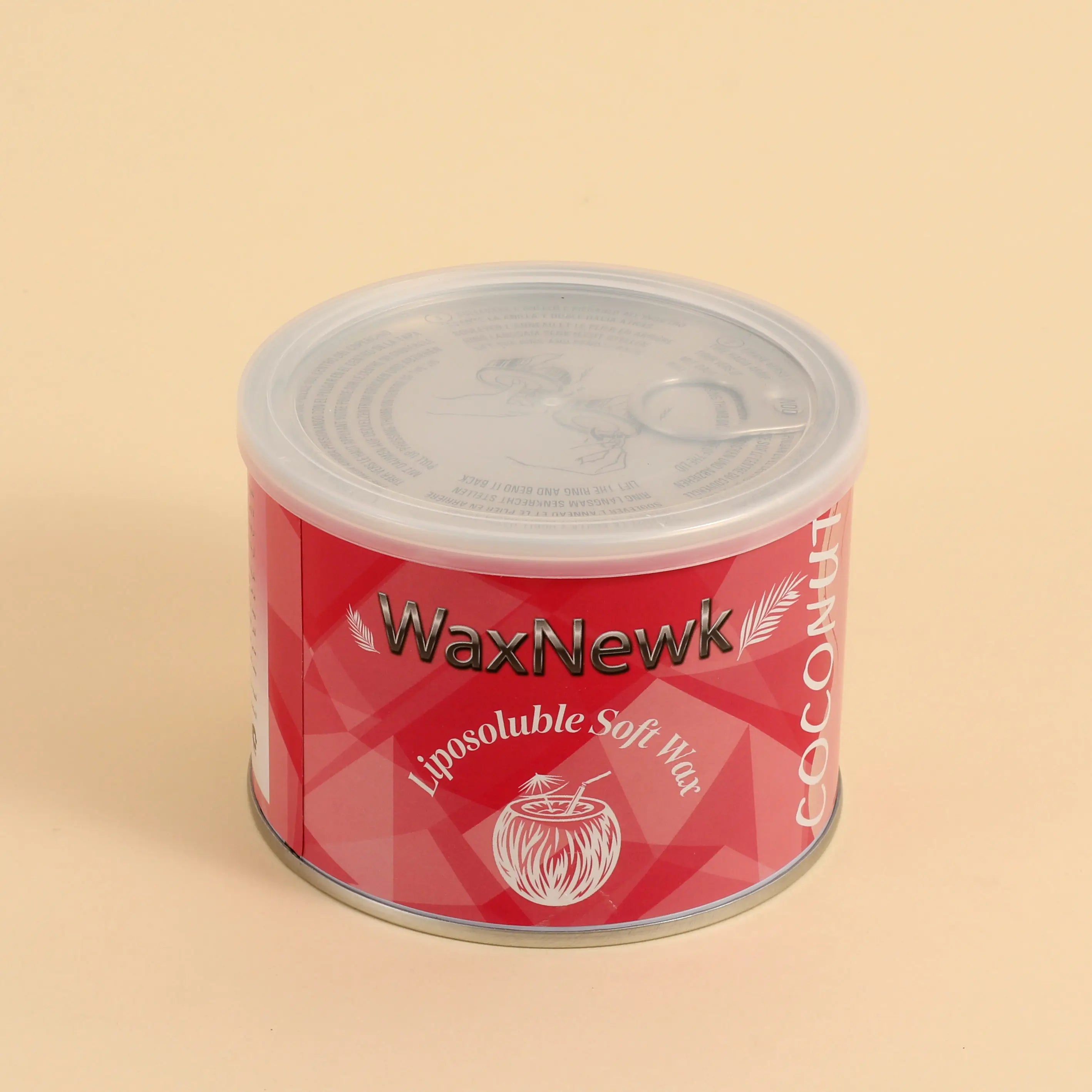 Private Label Wholesale Home Use Brow and Facial Hair Soft Warm Wax 400g Tin Can Depilatory Removal Wax