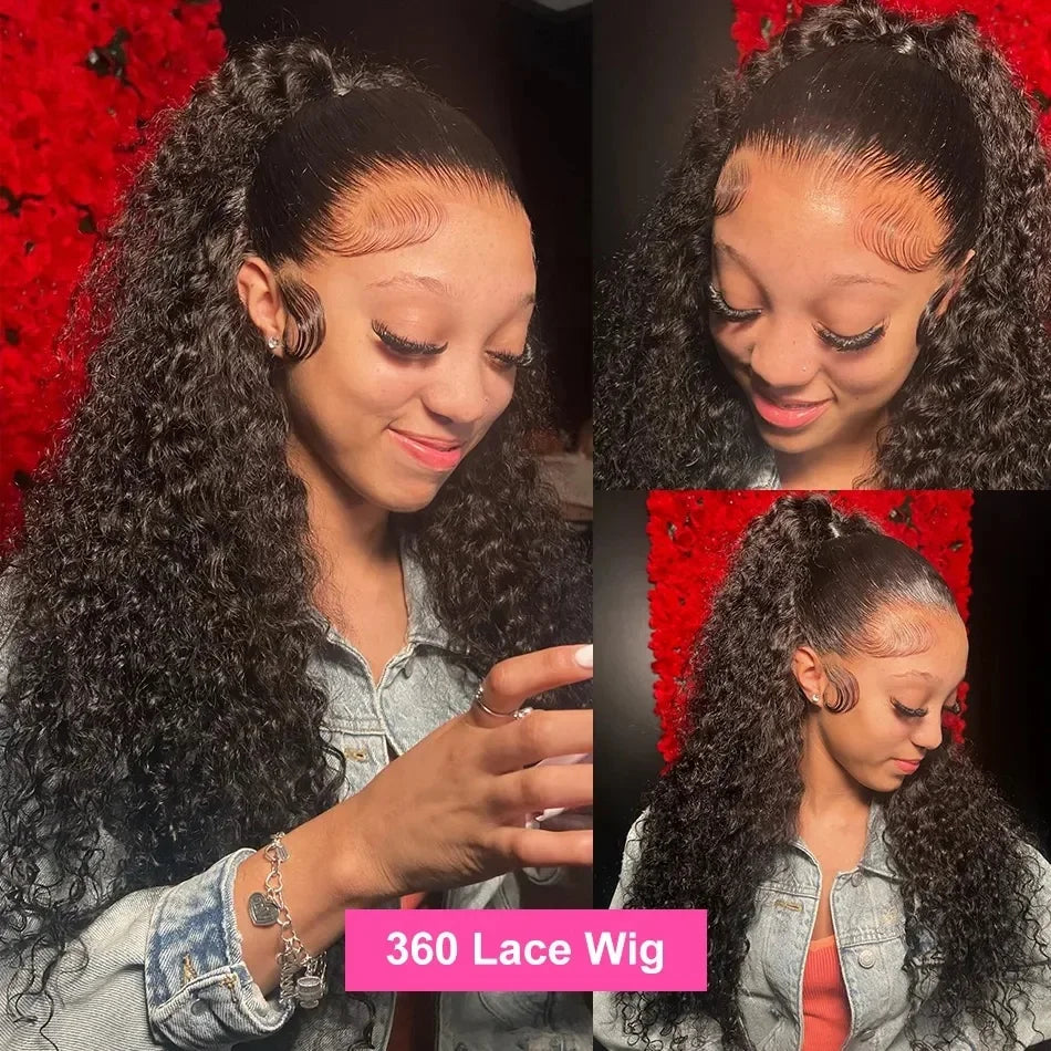 HD Brazilian Human Hair Lace Front WigNatural Wigs Human Hair Lace FrontDeep Wave Virgin Hair Lace Wig With Baby Hair