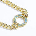 Zircon Custom Fashion Jewelry Pendants for Fine Jewelry Making Charms Stainless Steel Necklace for Women