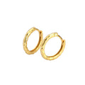 Nagosa Wholesale 925 Sterling Silver Jewelry 18k Gold Vermeil Hammered Basic Hoop Earrings