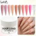 Lehchis 30g HEMA TPO FREE Private Label Normal Nail Polish Colour Soak off Builder Nail Extension Uv Gel Builder Jar