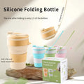 American Style Eco-Friendly Silicone Coffee Mug Cups Foldable Suspended Design for Outdoor Sports Retractable Travel Mug