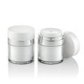 White 15g 30g 50g Cream Vacuum Bottle with Airless Pump Empty Cosmetic Plastic Acrylic Jars for Face Cream Lotion and Eye Cream