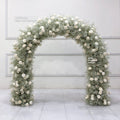 Wedding Decoration Baby Breath Arch Flower Background Artificial Rose Flower Stage Events Arch Wedding Background
