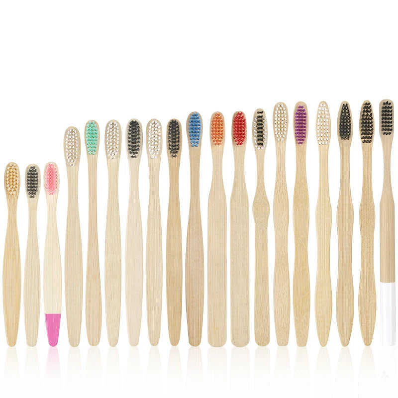 CE Approved Eco- Friendly Charcoal Bristles OEM Bamboo Toothbrush with Customized Packing and Logo