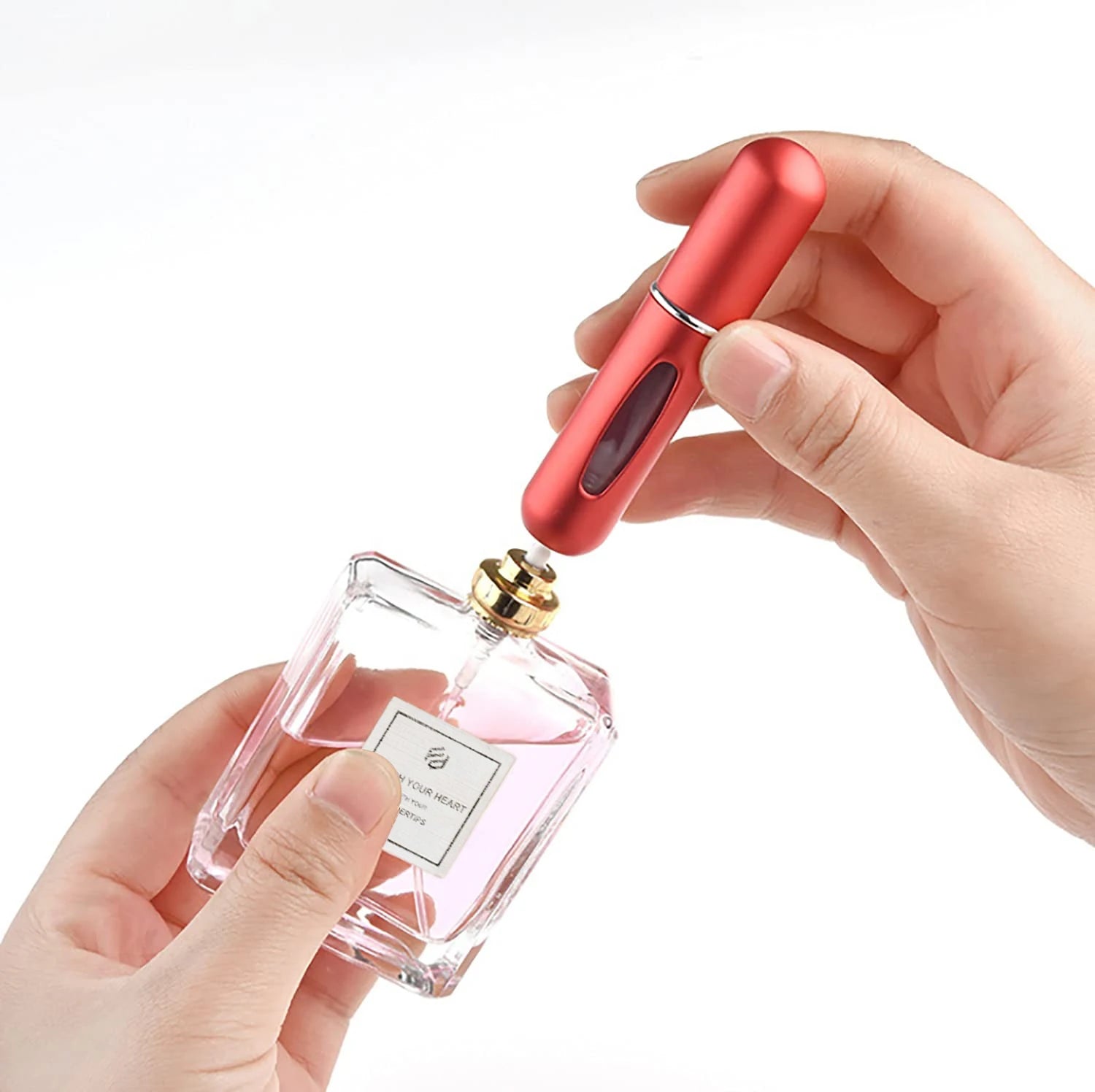 Fairdale Free Sample Custom Luxury Glass Bottle 5ml Perfume Atomizer with Screen Printing Spray Cap Pump Sprayer