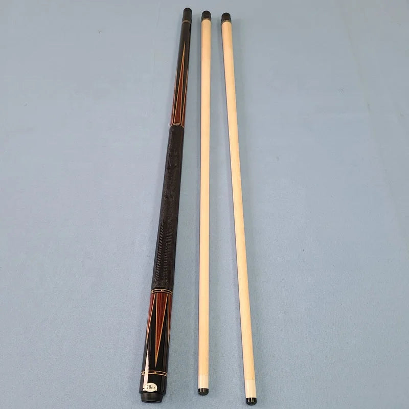 Xmlivet High Quality Handmade 6pieces Wood Inlay Billiards Pool Cues 58inch+13mm Radial Pin With Genuine Leather and Two Shafts