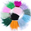 52 Colors Ostrich Feather Trims with 3D Loose Rhinestone Embellished Square Ribbon for Skirt/Dress/Costume DIY Party Craft