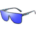 DUBERY 2025 Custom Women's Retro Polarized UV 400 Sunglasses Wholesale Blue and Red Frame Men's & Women's Fashion Sunglasses