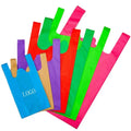 Non-Woven T-Shirt Bag Recycled Biodegradable TNT Market Bag With Letter Thank You Supermarket D/W Cut Shopping Bag