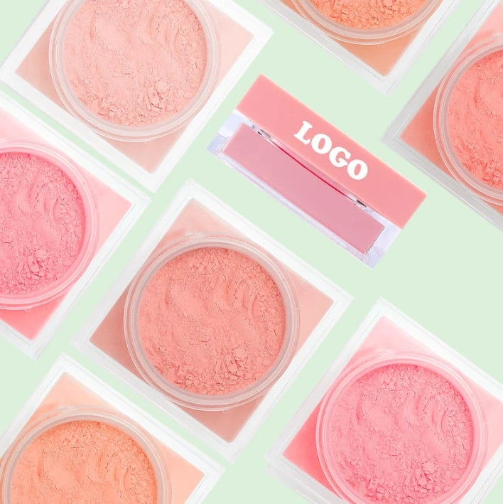 Loose Powder For Cheek Custom Logo Vegan Waterproof Private Label Blush HD Cheek Makeup Blush Powder