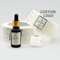 Custom Hot Stamping Golden Logo Matte Vinyl Label Sticker Roll