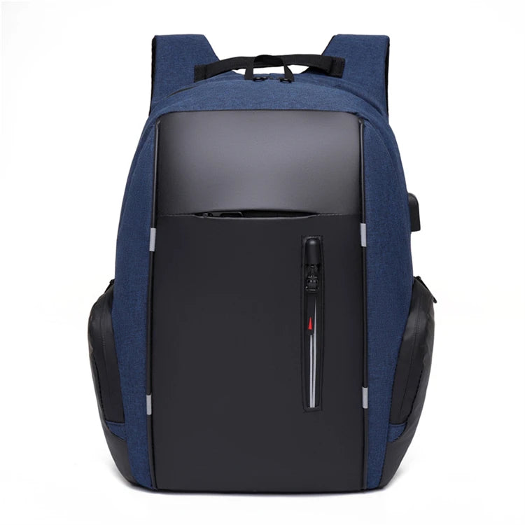 18 Inch Ladies Smart USB Backpack Eco-Friendly Business Anti-Theft with Zipper Closure Water-Proof Red Backpack Letter Pattern