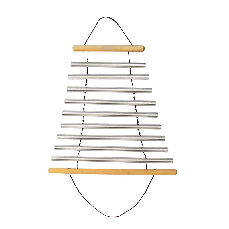 Metal Chimes Swinging 9 Bars Tone Music Instrument Chakras Handy Chime Sound Healing Swing Chimes