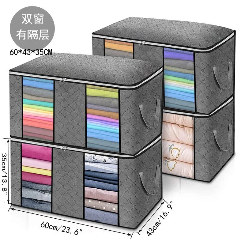 Storage Bag Closet Organizer Storage Cubes Clothes Storage Containers With Reinforced Handle