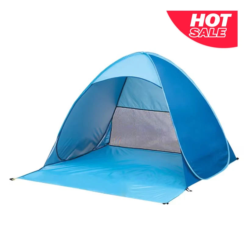 NQ SPORTS Fully Automatic Double Layer Spring 3-4 People Outdoor Beach Picnic Waterproof Camping Tents