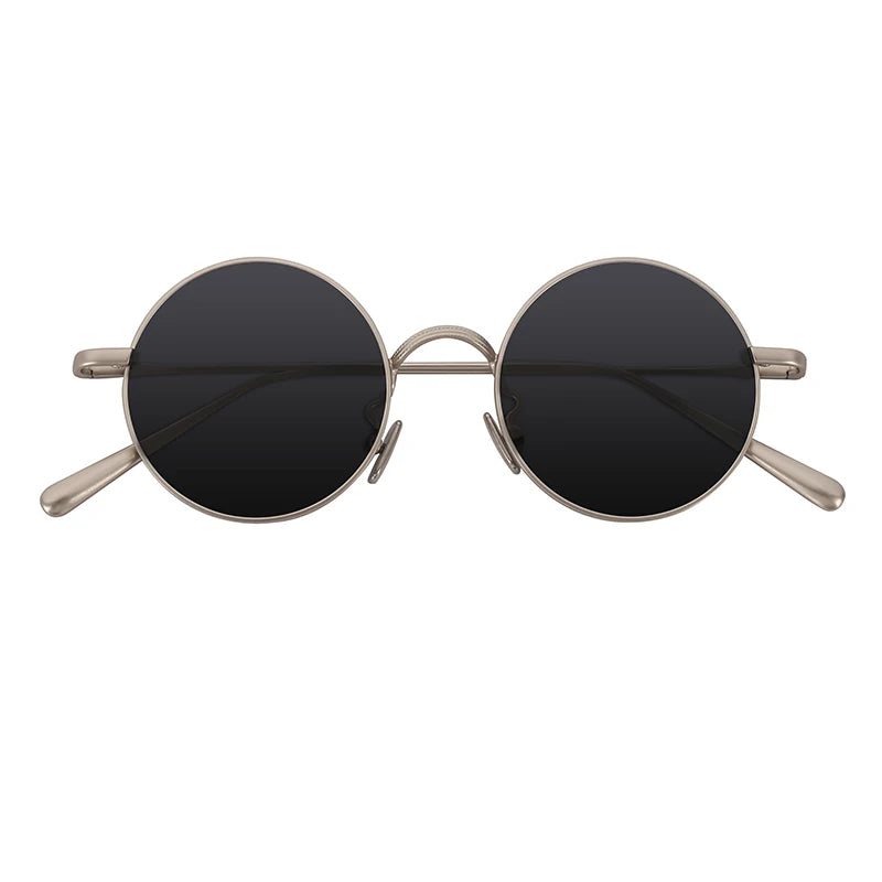 OEM /ODM Round Shaped Men Sun Glass Japanese Glasses Brand Metal Sunglasses Polarized MegaBDM
