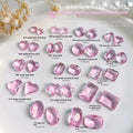 Pink Crystal 3D Nail Art Rhinestones Diamond Jewelry Accessory 5mm Glacier Powder Super Glass Stone