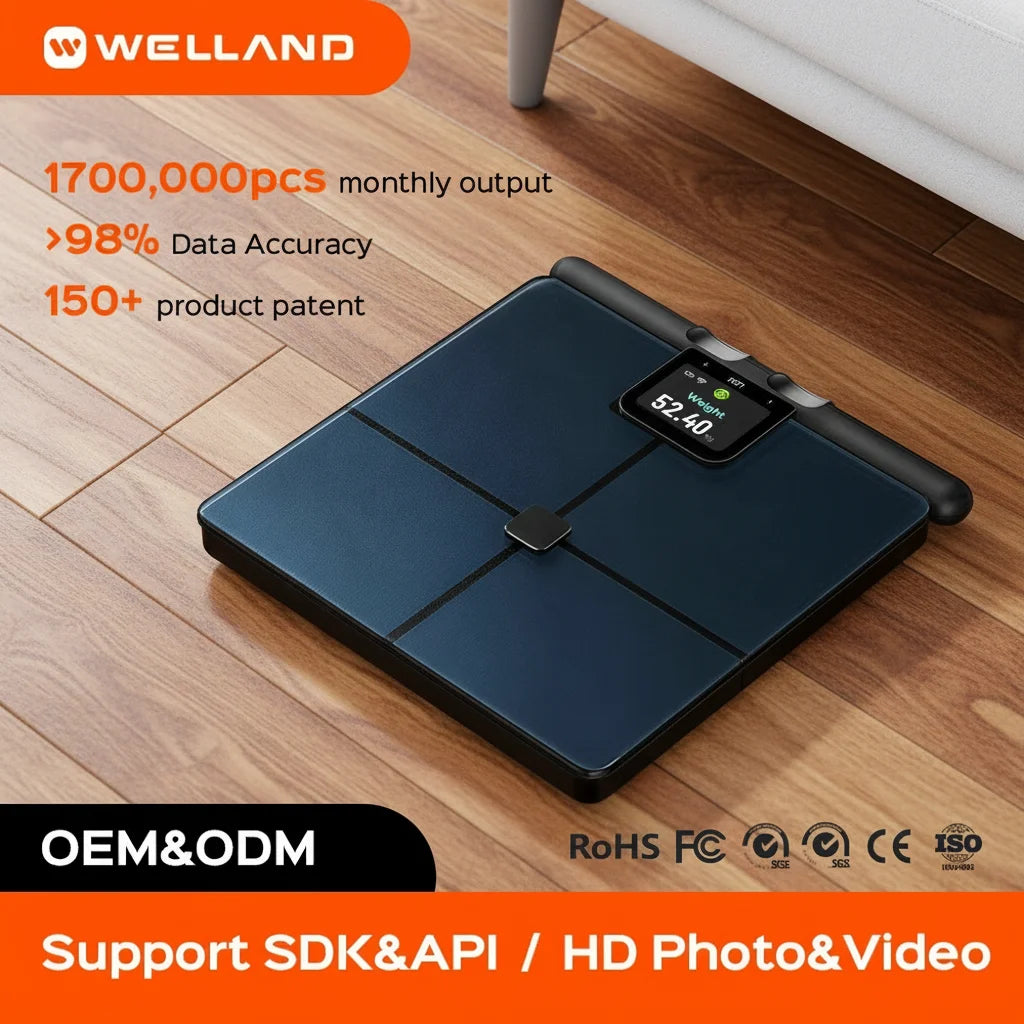 For Body Balance Human Body Fat Smart Scales Waterproof Glass Portable Digital Battery App Enabled Bathroom Weighing Scales