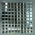 3D Glass Mosaic Tile Beveled Decorative Diamond Spell Wall Mirror 5 Faces Gold Beveled Mirror Glass Tile for Home Decor