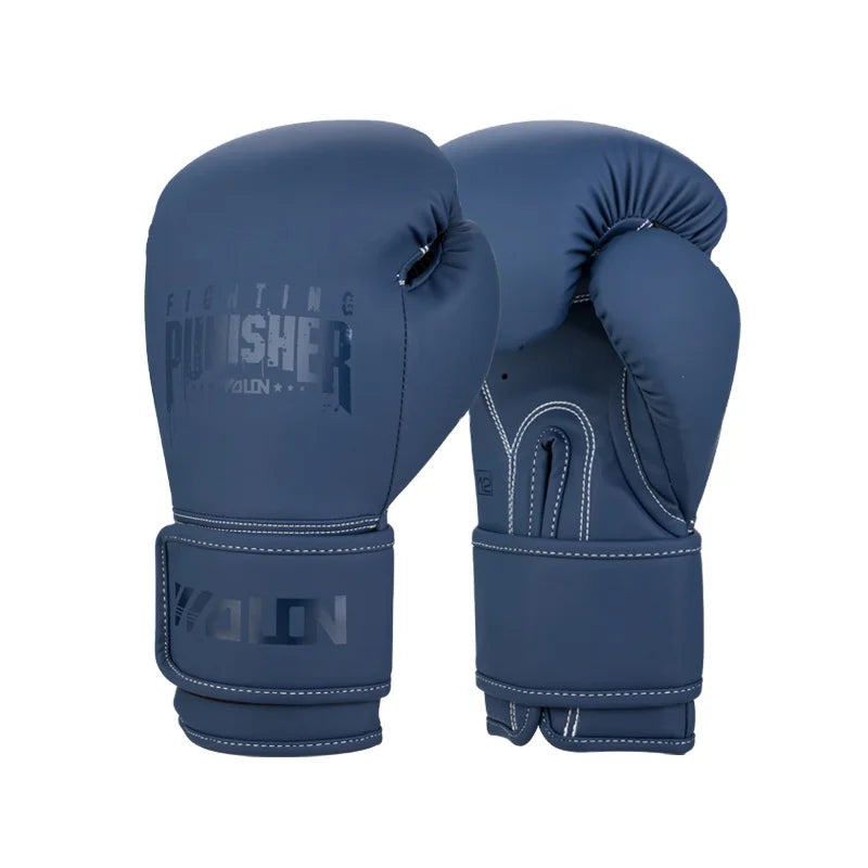 Wolon High Quality Leather Customizable Durable Competition Boxing Gloves with Privacy Logo Option