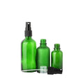 5ml 10ml 15ml 30ml 50ml 100ml Frosted Green Glass Essential Oil Spray Bottles