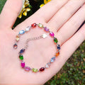 Wholesale Supplier 925 Sterling Silver Bead Bracelet Sets Rhodium Plated Classic Motivational Crystal Natural Gemstone Party