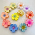 New European and American Fashion Flower Hair Clip Claw Large Size 8cm Hawaiian Flower Hair Clips Wholesale Claw Clips for Women