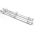 Wholesale Metal Silver Nickel Surface Treatment 4 O Ring 285mm Length File Fastener for Book Notebook Stationery Clips