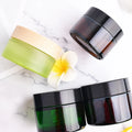 Body Butter Makeup Travel Size Empty Cosmetic Lotion Container Beauty Small Mini Amber Glass Jar