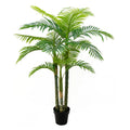 Dongguan Factory Price 150CM 5FT Lifelike Bamboo Trunk Faux Areca Palm Tree Artificial Potted Plants for Patio Lawn and Garden