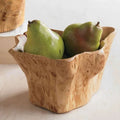Professional Factory Root Carving Nordic Decorative Fruit Bowl Fruit Rustic Wooden  Basket Bowl Yellow Large Fruit Bowl