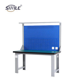 SMILETECH Heavy Duty Steel Lab Bench Tool Storage Bench with Chest of Drawers Workbench Table 1800x800x1600mm 1.0mm Thick