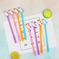 3D Cartoon Animal Unicorn Plastic Pencils & Pen Toppers for Kids Students Decorations Gifts Toy