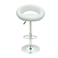 Upscale Good Quality Leather Bar Stool with Chromed Base
