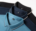 Custom logo Black Casual Anti-wrinkle Moisture Wicking Polo Luxury Tactical Cotton Shirt for Men Clothes Men Long Sleeve Polo