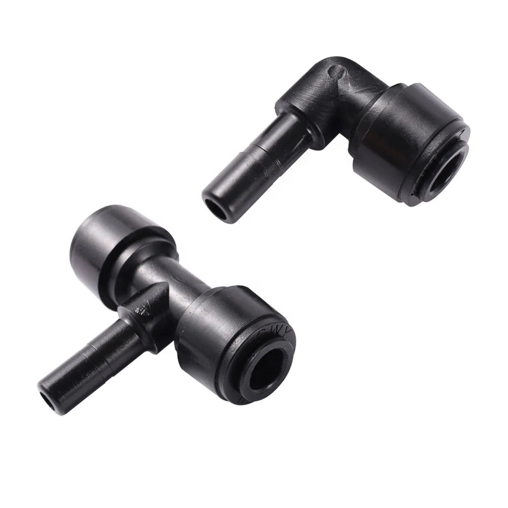 1/4'' Garden Aquarium Water Purifier Accessories Misting Nozzle System Fitting Tee Plug Elbow Slip Lock Quick Connector