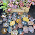 High Quality Wholesale Price Healing Stones Crystal Crafts Ocean jasper Palm Stone  for Hot Sale
