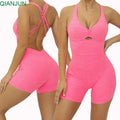 Wholesale Women Sexy Sport Active Wear Gym Workout Romper Bodycon Activewear One Piece Yoga Jumpsuit