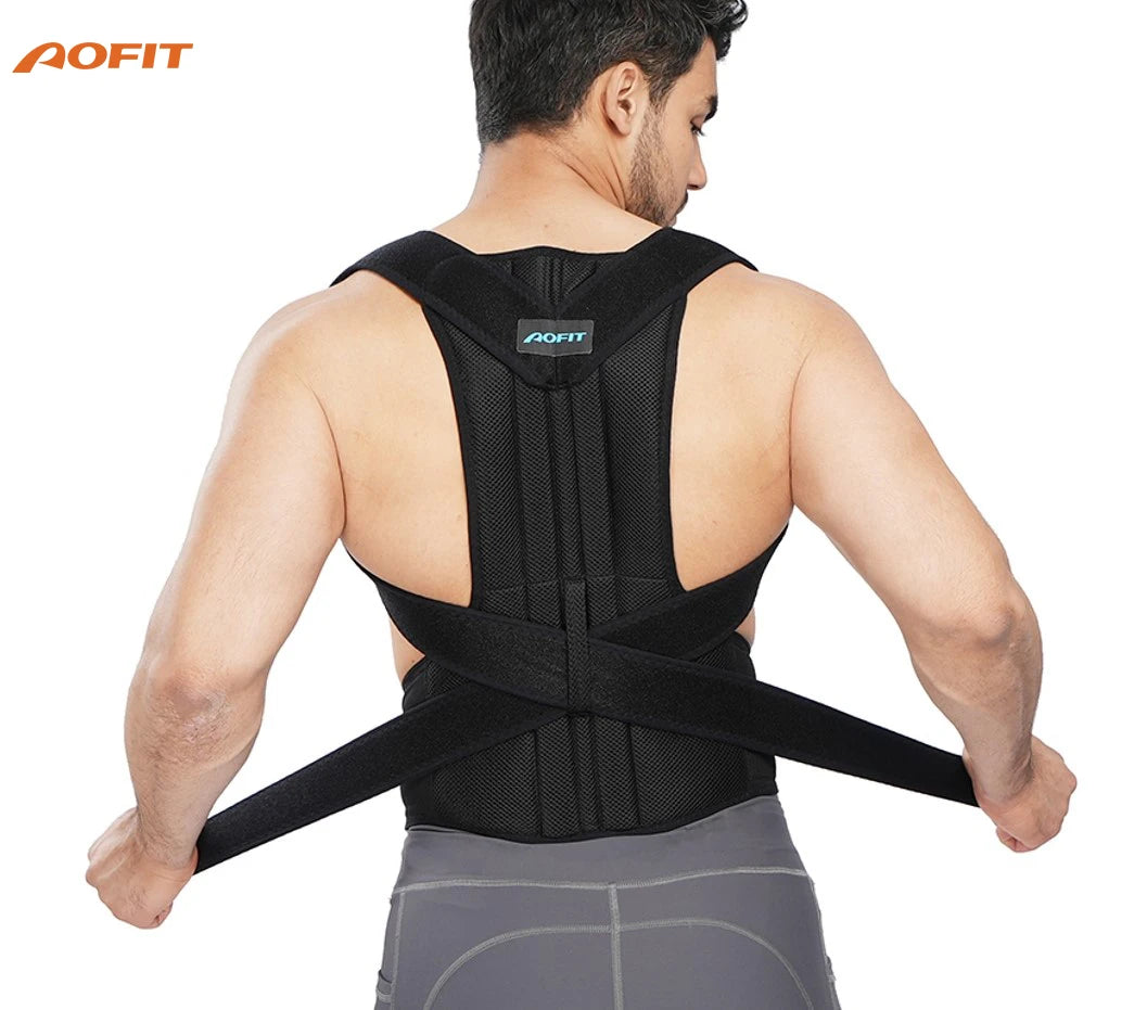 Adjustable Men's Women's Posture Corrector Upper Lower Back Muscle Memory Support Straightener Back Correction Brace Protection