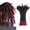 BLT Remy Brazilian Human Hair 8inch Curly Afro Kinky Dreadlock Extensions Bulk Full Handmade Locs with All Colors