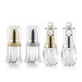 New Design 10ml Cosmetic Plastic Bottle clear Acrylic Dropper Bottlewith Gold Lid Skin Care Empty Dropper Bottle