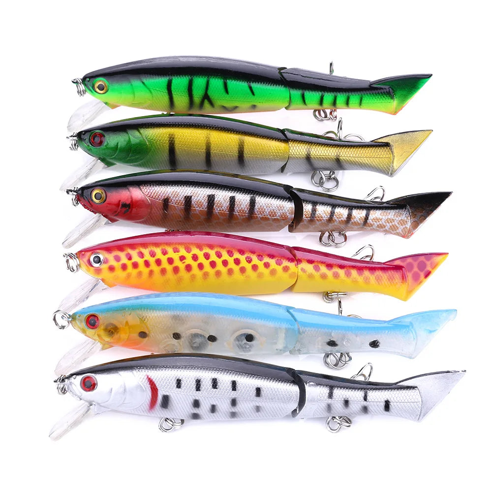 Wholesale 12CM 13.5G Wobblers Fishing Lures Jointed Swimbait 2 Segment Hard Artificial Bait for Fishing Tackle Lures