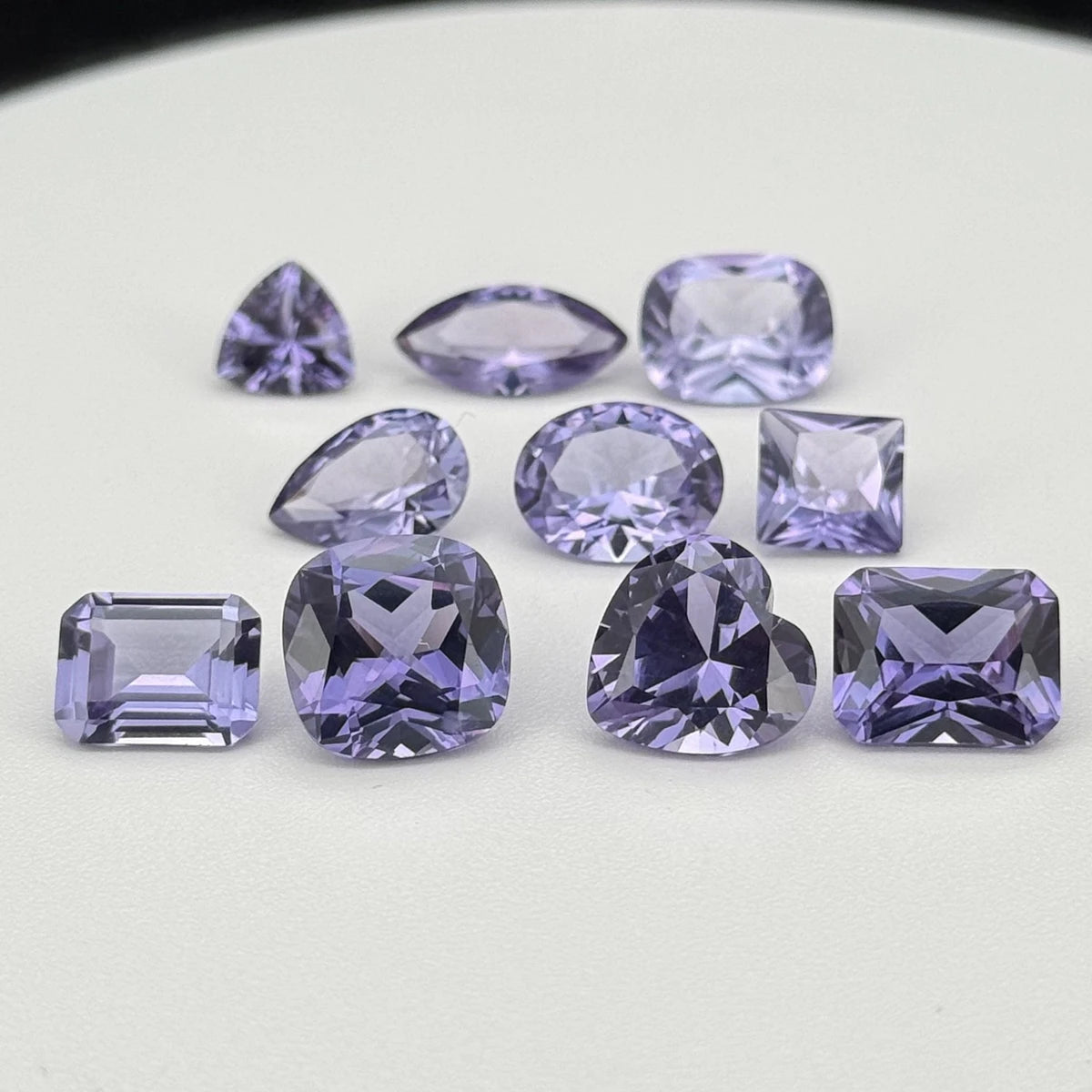 HQ GEMS Oval Pear Cut 45# Corundum Alexandrite Stone Corundum Lab Grey Color Change Alexander Sapphire Price