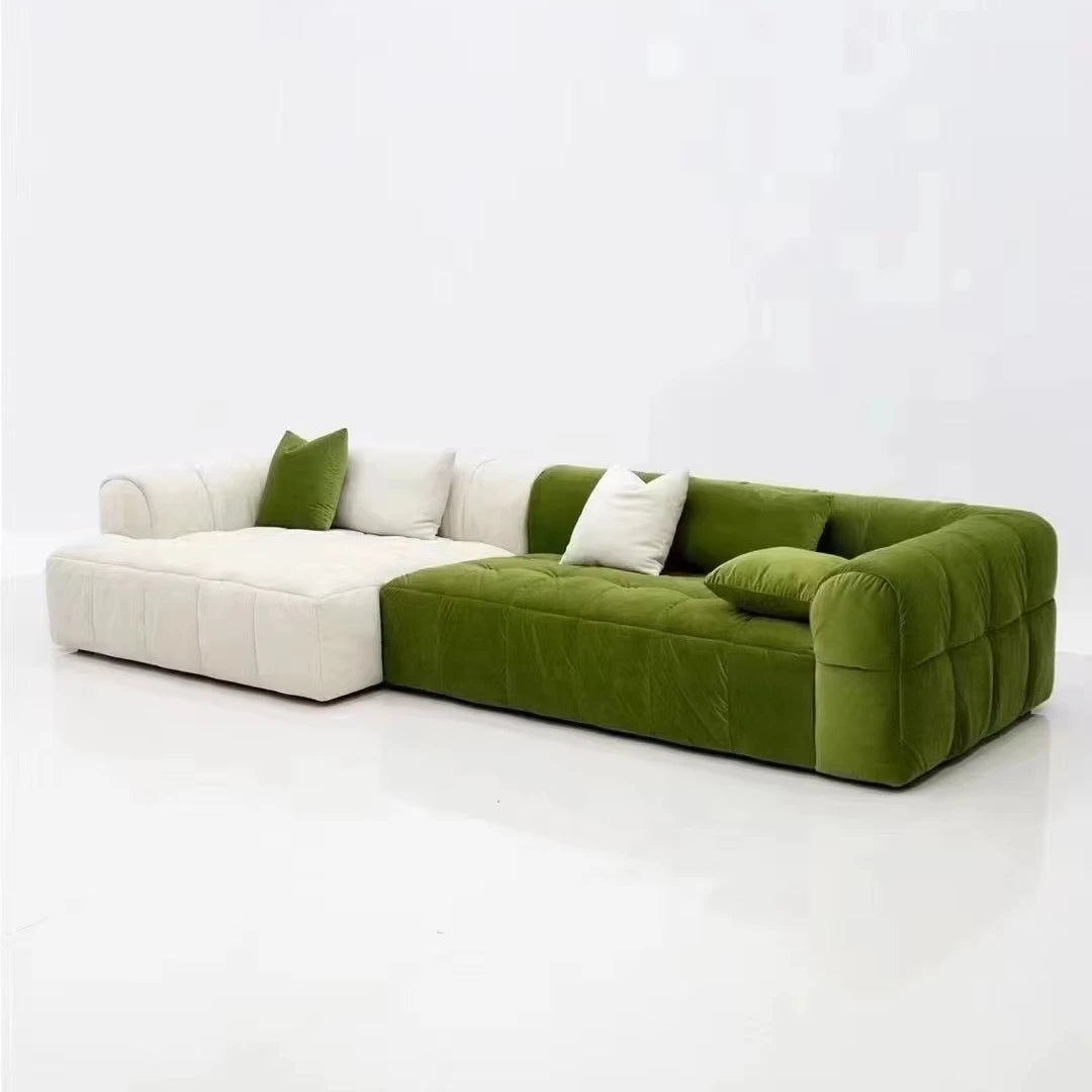 Fashion Modular Sofa Bed Comfort Cloud Sofa Set Furniture Modern White Italian Luxury Sectional Couch Fabric Living Room Sofas MegaBDM