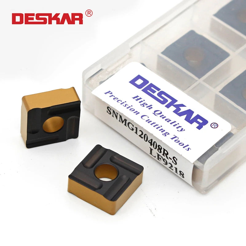 For DESKAR CNC Lathe Cutting Tools Sharp Carbide Inserts Machining Cut Blade SNMG120408R/120404R/120408L/120404L-S-LF9218 OEM