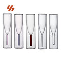 Creative Borosilicate Heat Resistant Double Walled Glass Luxury Wedding Champagne Flutes Glass Bar Creative Flute Cocktail Glass